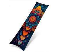 Funda Almohada 150 cm Color Funda Cojin 50 x 150 cm, Fundas Almohadas Mandala Cojines Cama Terciopelo Mejorar la Calidad del Sueño, con Cremallera Invisible, Decoración del Hogar para Sofá Cama T-3008