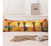 Funda Almohada 30x90cm Funda de Almohada 90, Cojines África, Cojines Cama Terciopelo Doble Cara Impresión, Súper Cómodo Cojin Embarazada con Cremallera para Sofá Hogar Decor, Regalo, Model1172