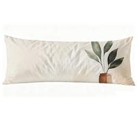 Funda Almohada 40 x 140 cm, Simple Fundas Cojines Planta Fundas de Almohada Doble Cara Impresión, para Dormir de Lado Suave Lino Cojines Cama para Sofá Cama Sala Decoración Grandes Pillows J0-736