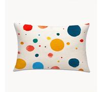 Funda Almohada 40 x 70 Funda Cojines Color Terciopelo Cojines Decoracion Impresión a Doble Cara, Protector Almohada con Cremallera Invisible, Cushion Covers para Sofá, Dormitorio (Lunares) 2Y-717