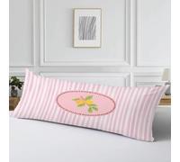 Funda Almohada 40x120 Terciopelo Rosa Protector Almohada Embarazada, Cod730 | Cojines Flores Diseño Impresión Doble Cara con Cremallera Invisible, Cojin Impermeable para Almohada Cama, Sofa y Jardin