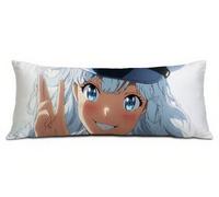 Funda Almohada 40x145 cm Dibujos animados Fundas Almohada, Chica Terciopelo Extra Suave y Lavable Transpirable Algodón Funda Cojin para Cama con Cremallera Invisible Decoración del Hogar Cama R-10091