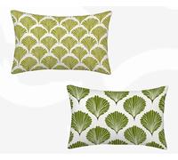 Funda Almohada 40x90 cm Juego de 2 Verde Funda Cojin William Morris Patrón Cojin Rectangular con Cremallera Invisible Doble Cara Estampad Diseño para Decoracion Hogar Otoño Salon, Regalo -zjn260287