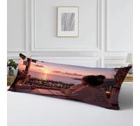 Funda Almohada 50x150 Terciopelo Moderno Protector Almohada, Cod654 | Cojines Chica Diseño Impresión Doble Cara con Cremallera Invisible, Cojin Impermeable para Almohada Cama, Sofa y Jardin