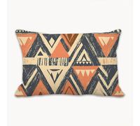 Funda Almohada 60 x 80 Funda Cojines Naranja Lino Cojines Decoracion Impresión a Doble Cara, Protector Almohada con Cremallera Invisible, Cushion Covers para Sofá, Dormitorio, Hogar (Abstracto)2Y-275