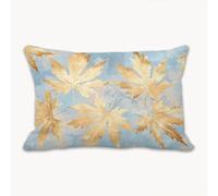 Funda Almohada 60 x 90 Funda Cojines Otoño Lino Cojines Decoracion Impresión a Doble Cara, Protector Almohada con Cremallera Invisible, Cushion Covers para Sofá, Dormitorio, Hogar (Hoja) 2Y-243