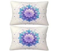 Funda Almohada 60x90 Cojines Sofa Blanco Cojin Sofa Mandala, 2026 Nuevo Rectangular Fundas de Cojín Juego de 2 Con Cremallera Oculta, Terciopelo Protector Almohada, Decorativas Hogar Dormitorio O-356Y