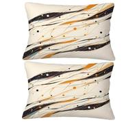 Funda Almohada 60x90 Cojines Sofa Crema Cojin Sofa Raya, 2026 Nuevo Rectangular Fundas de Cojín Juego de 2 con Cremallera Oculta, Terciopelo Protector Almohada, Decorativas Hogar Dormitorio O-408Y