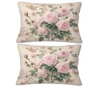 Funda Almohada 60x90 Cojines Sofa Rosa Cojin Sofa Mariposa, 2026 Nuevo Rectangular Fundas de Cojín Juego de 2 con Cremallera Oculta, Terciopelo Protector Almohada, Decorativas Hogar Dormitorio O-400Y