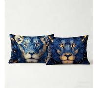 Funda Almohada 70 x 40 2 Pack, Fundas Cojines Sofa Cama Abstracto, Funda Cojin 40 x 70 cm Decorativos, Fundas de Cojines Impresión a Doble Cara LeóN Duradero Transpirable para Home Decoration BZTH1870