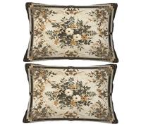 Funda Almohada 70x40 Cojines Sofa Retro Cojin Sofa Cortijo, 2026 Nuevo Rectangular Fundas de Cojín Juego de 2 con Cremallera Oculta, Terciopelo Protector Almohada, Decorativas Hogar Dormitorio O-22Y