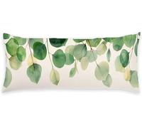 Funda Almohada 90 cm Verde Funda Cojin Planta Protector Almohada Cervicales y Cuello, Fundas Cojines Cama Decorativos Súper Suave Fundas Cojin Embarazada Larga Cojines, para Dormir Embarazo C - 821