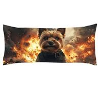 Funda Almohada Animal 50x150cm Funda Cojin Color Naranja Protector Almohada Cervicales y Cuello, Fundas Cojines Cama Decorativos Fundas Cojin Embarazada Larga Cojines, para Almohadas de Verano Kl-121