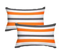 Funda Almohada Beige Fundas para Cojines Color Naranja Cojines Sofa Funda de Almohada 50x80cm Cushion Covers Terciopelo con Cremallera Oculta Lavable Adecuado para Uso Diario Y Regalo Navidad C0C953
