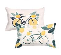 Funda Almohada Color Naranja Fundas para Cojines Crema Cojines Sofa Funda de Almohada 40x60cm Cushion Covers Terciopelo con Cremallera Oculta Lavable Adecuado para Uso Diario Y Regalo Navidad C0C897