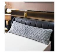 Funda Almohada Couple Double Pillow Case Single Side Quilted Pillow Cases Simple Solid Color Body Size Pillowcase Safety No Zipper Pillow Cover(Single Flannel 2,120x45cm(No Pillow))