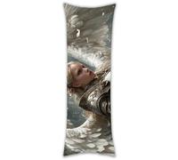 Funda Almohada Larga 50x150cm 1 Pcs Guerrera ángel Cubiertas de Almohadas largas, acogedoras Fundas de Almohadas, Decorativa de Cojines de sofá, Funda Almohada de Terciopelo, Cojin Embarazo g-833