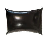 Funda Almohada Látex con Cremallera de Goma Impermeable,Funda Almohada de Látex Negra de 20 x 28 Pulgadas (1 Unidad)