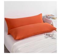 Funda Almohada Microfiber Ultra Soft and Cozy Body Pillowcase Set of 2, Wrinkle Stain Bodlong Pillowcasey Pillow Cover with Envelope Closure(Brunt Orange)