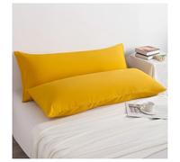 Funda Almohada Microfiber Ultra Soft and Cozy Body Pillowcase Set of 2, Wrinkle Stain Bodlong Pillowcasey Pillow Cover with Envelope Closure(Orange)