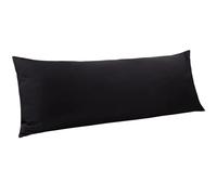 Funda Almohada Microfiber Ultra Soft Body Pillowcase with Envelope Closure, Wrinkle, Stain Resistant Body Pillow Cover, 20" X 54"(Black)