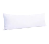 Funda Almohada Microfiber Ultra Soft Body Pillowcase with Envelope Closure, Wrinkle, Stain Resistant Body Pillow Cover, 20" X 54"(White)
