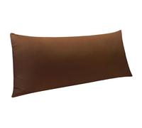 Funda Almohada Microfiber Ultra Soft Body Pillowcase with Envelope Closure, Wrinkle, Stain Resistant Body Pillow Cover, 20" X 54"(Coffee)