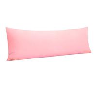 Funda Almohada Microfiber Ultra Soft Body Pillowcase with Envelope Closure, Wrinkle, Stain Resistant Body Pillow Cover, 20" X 54"(Pink)