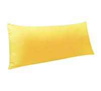Funda Almohada Microfiber Ultra Soft Body Pillowcase with Envelope Closure, Wrinkle, Stain Resistant Body Pillow Cover, 20" X 54"(Yellow)
