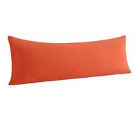 Funda Almohada Microfiber Ultra Soft Body Pillowcase with Envelope Closure, Wrinkle, Stain Resistant Body Pillow Cover, 20" X 54"(Brunt Orange)
