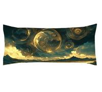 Funda Almohada Oro 40 x 120cm Funda Cojin Verde Protector Almohada Cervicales y Cuello, Fundas Cojines Cama Decorativos Fundas Cojin Embarazada Larga Cojines, para Almohadas de Verano Kl-367