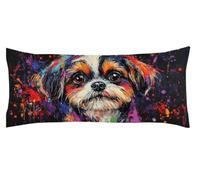 Funda Almohada Perro 40 x 120cm Funda Cojin Vistoso Protector Almohada Cervicales y Cuello, Fundas Cojines Cama Decorativos Fundas Cojin Embarazada Larga Cojines, para Almohadas de Verano Kl-166