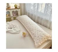 Funda Almohada Plain Color Pillow Cover Long Pillowcase Home Cushion Covers Double Pillowsham Skin-Friendly Pillow Case(Color7,48x180cm 1pc)