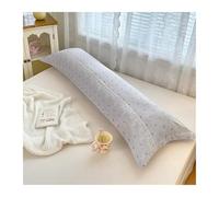 Funda Almohada Plain Color Pillow Cover Long Pillowcase Home Cushion Covers Double Pillowsham Skin-Friendly Pillow Case(Color6,48x180cm 1pc)