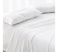 Funda Almohada Premium Hotel Blanca - 180 Hilos y 140 Gramos - Tejido Mercerizado PoliAlgodón Color Blanco Talla Almohada 70/75 cm - Dhestia Home