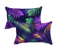 Funda Almohada PúRpura Fundas para Cojines Turquesa Cojines Sofa Funda de Almohada 50x80cm Cushion Covers Terciopelo con Cremallera Oculta Lavable Adecuado para Uso Diario C0C823