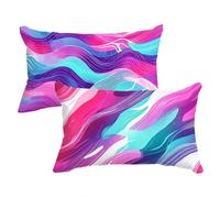 Funda Almohada Rosa Fundas para Cojines Color Huevo De Pato Cojines Sofa Funda de Almohada 50x70cm Cushion Covers Lino con Cremallera Oculta Lavable Adecuado para Uso Diario C0C839