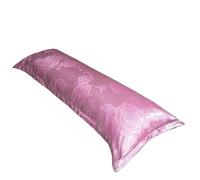 Funda Almohada Satin Jacquard Cool Summer 120/150/180Cm Long Pillowcase Embossed Pillow Case Cover Luxury Satin Fabric Home Textile 1pcs(Color7,48x120cm 1pcs)