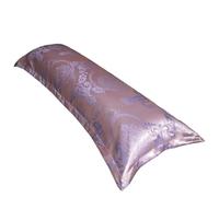 Funda Almohada Satin Jacquard Cool Summer 120/150/180Cm Long Pillowcase Embossed Pillow Case Cover Luxury Satin Fabric Home Textile 1pcs(Color4,48x120cm 1pcs)