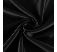 Funda Almohada Seda Funda de Almohada Oxford, 1 Pieza, 25 mm, un Lado, Seda Morera, Funda Individual, Muchos Colores Funda Almohada Saten(Black,50x70cm)