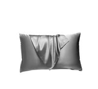 Funda Almohada Seda,Funda De Almohada Seda Fundas de almohada Funda de almohada de seda Funda de almohada de seda real 2 piezas Fundas de almohada Diseño de cremallera Varios tamaños(3,51x76cm 2PCS)