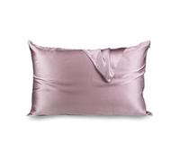 Funda Almohada Seda Funda de Almohada Seda Morera Natural Pura con Cremallera Oculta 19 Momme Funda Almohada Saten(Dark Pink,Japan 43x63cm)
