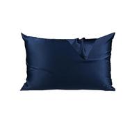 Funda Almohada Seda Funda de Almohada Seda Morera Natural Pura con Cremallera Oculta 19 Momme Funda Almohada Saten(Deep Bule,Japan 50x70cm)