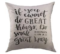 Funda Almohada Si No Puedes Hacer Grandes Cosas, Pequeñas En Cierto Modo, Frase De Motivación, Letras A Mano, Diciendo, Cita Motivacional Funda Premium Fundas De Estándar Funda 45x45 cm