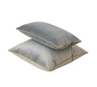 Funda Almohada Velvet Cushion Covers Soft Decorative Pillow Cases For Sofa Bedroom Home para Cama(Grey,50x50cm)