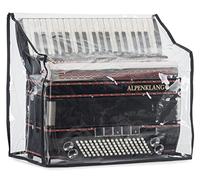 Funda Alpenklang para Acordeón de Bajo 96 Transparente | Cubierta protectora para acordeón, Compatible con acordeones de 96 bajos, Dimensiones (AnxProfxAl): aprox. 49 x 23 x 45 cm