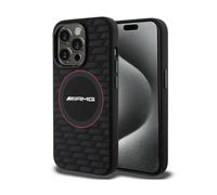 Funda AMG Liquid Silicone Carbon Pattern MagSafe Negra - iPhone 15 Pro