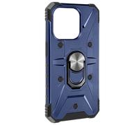 Funda Anillo para iPhone 15 Pro Bumper Antigolpes serie ArmoRing Azul oscuro