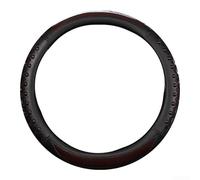 Funda antideslizante 3D para volante para camiones y autobuses con patrón de fibra de carbono y pernos de masaje, material transpirable diseñado para uso en verano (42 cm, marrón)