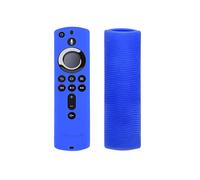 Funda antideslizante de silicona texturizada lavable compatible con mandos a distancia de Amazon Fire TV (Color: Azul): regalo sorpresa azul